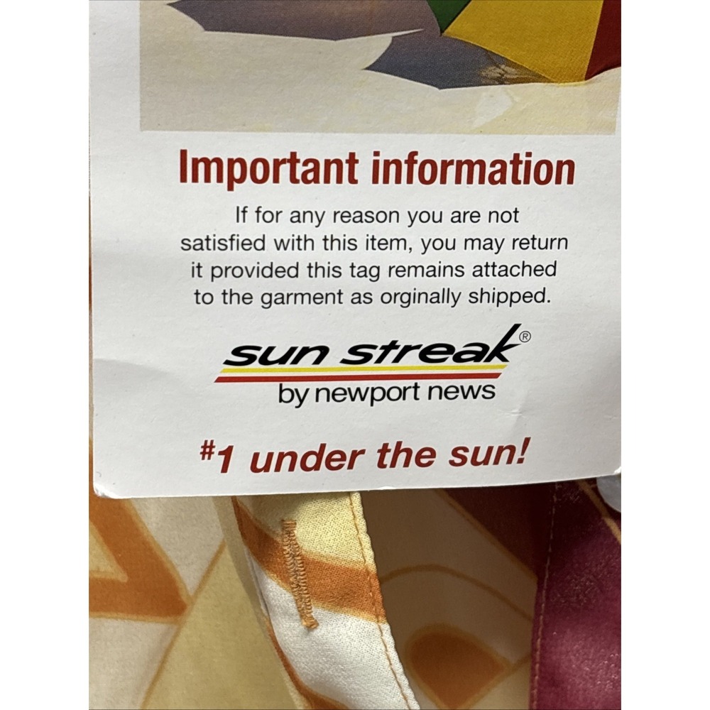 Sun Streak By Newport News Disco Sheer Midi Cover Up Size L - Picture 5 of 9